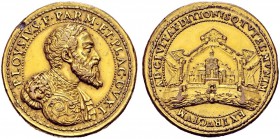 MEDAGLIE ITALIANE 
 PARMA 
 Pier Luigi Farnese duca di Parma e Piacenza, 1503-1547. Medaglia opus Bonzagni. Æ gr. 38,40 mm 38,5 Busto corazzato a d....