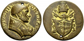 MEDAGLIE PAPALI 
 ROMA 
 Pio III (Francesco Todeschini-Piccolomini), 1503. Medaglia 1503. Æ dorato gr. 33,16 mm 41,8 Busto a d. con piviale. Rv. Ste...