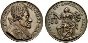 MEDAGLIE PAPALI 
 ROMA 
 Medaglia straordinaria opus Hamerani. Æ gr. 26,86 mm 38 Busto a d. Rv. La Giustizia. Miselli 357.
 q. FDC