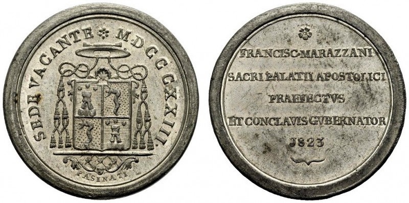 MEDAGLIE PAPALI 
 ROMA 
 Sede Vacante, Camerlengo Card. Bartolomeo Pacca, 1823...