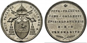 MEDAGLIE PAPALI 
 ROMA 
 Sede Vacante, Camerlengo Card. Francesco Galleffi, 1829. Medaglia 1829 opus Nicola Cerbara. Mb gr. 11,60 mm 31,2 Lo stemma ...