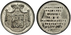 MEDAGLIE PAPALI 
 ROMA 
 Sede Vacante, Camerlengo Card. Francesco Galleffi, 1829. Medaglia 1829 opus Luigi Gennari. Mb gr. 10,01 mm 28,8 Lo stemma c...