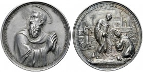 MEDAGLIE PAPALI 
 ROMA 
 Gregorio XVI (Bartolomeo Alberto Cappellari), 1831-1846. Medaglia 1834 opus G. Cerbara. Ar gr. 96,66 mm 55,8 Busto di San B...