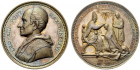MEDAGLIE PAPALI 
 BOLOGNA 
 Leone XIII (Gioacchino Pecci), 1878-1903. Medaglia 1893 a. XVI opus Francesco Bianchi. Ar gr. 35,94 mm 43,5 Busto a s. c...