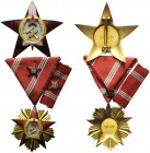 DECORAZIONE STRANIERE 
 UNGHERIA 
 Ordine al Merito della Repubblica Popolare Ungherese, dal 1949. Ordine di III classe comprendente grande decorazi...