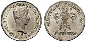 MONETE ITALIANE 
 FIRENZE 
 Leopoldo II di Lorena, 1824-1859. Fiorino 1840, I serie. Ar gr. 6,84 Come precedente. CNI 68; Pag. 130; Gig. 33.
 q. FD...
