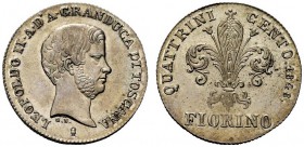 MONETE ITALIANE 
 FIRENZE 
 Leopoldo II di Lorena, 1824-1859. Fiorino 1848, II serie. Ar gr. 6,83 Come precedente. CNI 93; Pag. 133; Gig. 40.
 FDC