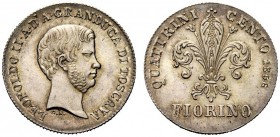 MONETE ITALIANE 
 FIRENZE 
 Leopoldo II di Lorena, 1824-1859. Fiorino 1856, II serie. Ar gr. 6,84 Come precedente. CNI 108; Pag. 137; Gig. 41.
 q. ...