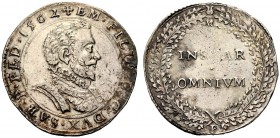 SAVOIA 
 Emanuele Filiberto Duca, 1559-1580. Lira 1562. Ar gr. 12,50 EM FILIB D G DVX SAB P PED 1562 Busto del duca corazzato, a capo scoperto, rivol...