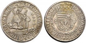 MONETE STRANIERE 
 AUSTRIA 
 Leopoldo I, 1619-1632. Tallero 1632. Ar gr. 28,67 Busto dell’Imperatore a d. in armatura. Rv. Stemma entro corona. Dav....