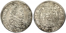 MONETE STRANIERE 
 AUSTRIA 
 Ferdinando II, 1619-1637. Tallero 1636. Ar gr. 29,92 Busto dell’Imperatore a d. con collare. Rv. Stemma entro corona. D...