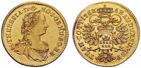 MONETE STRANIERE 
 AUSTRIA 
 Maria Teresa, 1740-1780. Ducato 1762. Au gr. 3,45 Fried. 543.
 SPL
