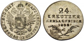 MONETE STRANIERE 
 AUSTRIA 
 Francesco II, 1792-1835. 24 Kreuzer 1800, C. Mi gr. 9,56 KM#2148.
 SPL