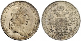 MONETE STRANIERE 
 AUSTRIA 
 Francesco I, 1804-1835. 1/2 Tallero 1834, A. Ar gr. 13,93. KM#2156.
 SPL