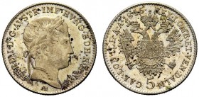 MONETE STRANIERE 
 AUSTRIA 
 Ferdinando I, 1835-1848. 5 Kreuzer 1846, A. Mi gr. 2,25 KM#2196.
 FDC