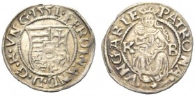 MONETE STRANIERE 
 UNGHERIA 
 Ferdinando I, 1521-1564. Denaro 1551. Ar gr. 0,48
 SPL