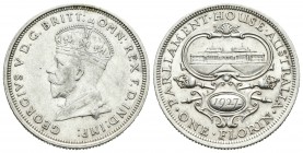 Australia. George V. 1 florín. 1927. (Km-31). Ag. 11,31 g. EBC-/EBC. Est...30,00.