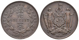 Britsh North Borneo. 1 cent. 1891. Heaton. H. (Km-2). Ae. 9,12 g. EBC+. Est...65,00.