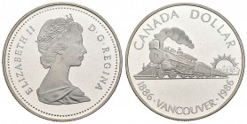 Canadá. Elizabeth II. 1 dollar. 1986. (Km-149). Ag. 23,25 g. PROOF. Est...20,00.