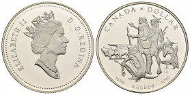 Canadá. Elizabeth II. 1 dollar. 1990. (Km-170). Ag. 23,10 g. PROOF. Est...20,00.