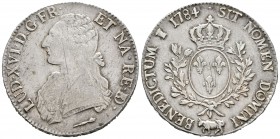 Francia. Louis XVI. 1 ecu. 1784. Pau. (Km-572). (Gad-356a). Ag. 29,09 g. Rayitas de ajuste. MBC+. Est...160,00.