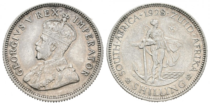 Gran Bretaña. George V. 1 shilling. 1928. (Km-17.2). Ag. 5,62 g. MBC. Est...25,0...