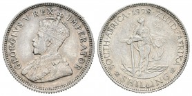 Gran Bretaña. George V. 1 shilling. 1928. (Km-17.2). Ag. 5,62 g. MBC. Est...25,00.