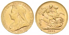 Gran Bretaña. Victoria. Sovereign. 1899. (Km-785). Au. 7,97 g. EBC-/EBC. Est...210,00.