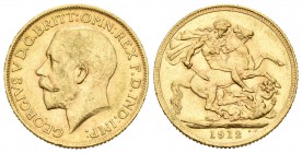 Gran Bretaña. George V. Sovereign. 1912. (Km-820). Au. 7,96 g. EBC. Est...200,00.