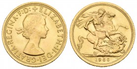 Gran Bretaña. Elizabeth II. Sovereign. 1966. (Km-908). Au. 7,99 g. SC. Est...230,00.