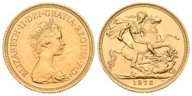 Gran Bretaña. Elizabeth II. Sovereign. 1976. (Km-919). Au. 7,99 g. SC-. Est...220,00.