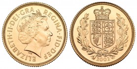 Gran Bretaña. Elizabeth II. Sovereign. 2002. (Km-1026). Au. 7,99 g. SC. Est...230,00.