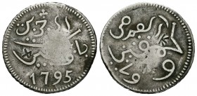 India Británica. 1 rupia. 1795. (Km-175 a). Ag. 12,17 g. MBC. Est...50,00.
