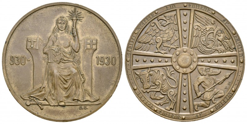 Islandia. Christian X. 2 coronas. 1930. (Km-no cita). Ae. 19,36 g. EBC+. Est...9...
