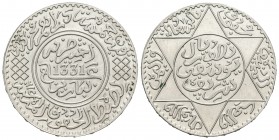 Marruecos. Yusuf. 5 dirhams. 1331 H (1912). París. (Km-32). Ag. 12,52 g. EBC+. Est...80,00.