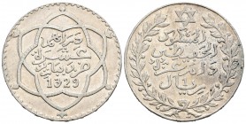 Marruecos. Abd al-Hafiz. 10 dirhams. 1329 H (1911). París. (Km-Y25). Ag. 24,95 g. MBC+. Est...50,00.
