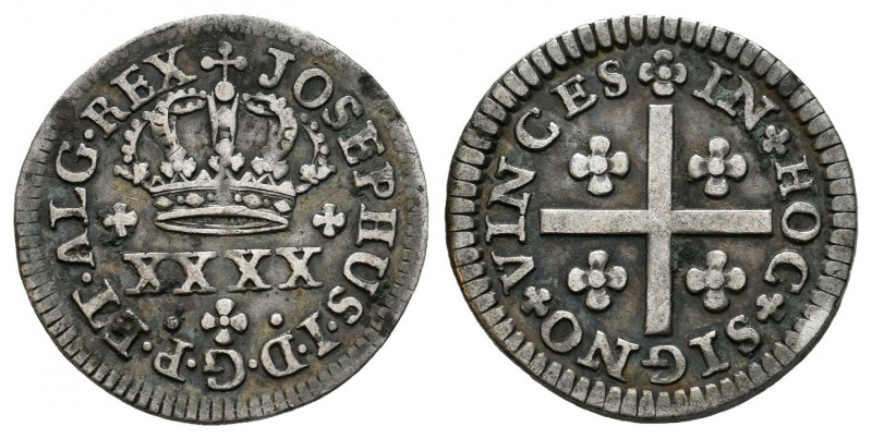 Portugal. Jose I (1750-1777). Pataco (40 reis). (Km-236.1). Ag. 1,67 g. MBC+. Es...