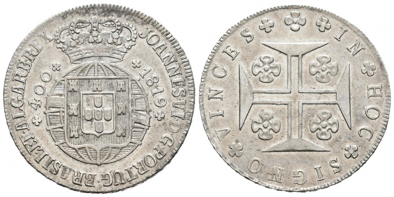 Portugal. Joao VI. 400 reis. 1819. (Km-358). (Gomes-12.02). Ag. 14,22 g. MBC+. E...