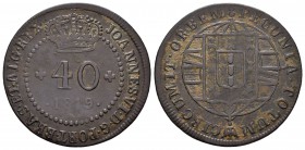 Santo Tomé y Principe. 40 reis. 1819. (Km-E-1). Ae. 5,44 g. MBC-. Est...25,00.