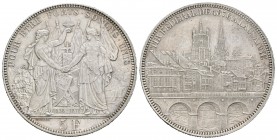 Suiza. 5 francos. 1876. Lausanne. (Km-S13). Ag. 24,97 g. Festival de tiro. EBC+. Est...90,00.