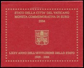 Vaticano. 2 euros. 2004. 75º Aniversario de la Fundación del Estado Vaticano. SC. Est...80,00.