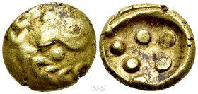 CENTRAL EUROPE. Germany. Vindelici (2nd-1st centuries BC). GOLD Stater / "Regenbogenschüsselchen". "Vogelkopf" Type.