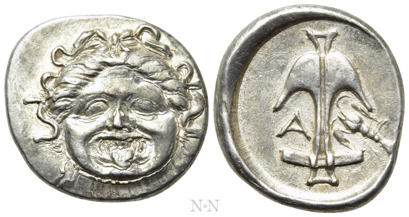 THRACE. Apollonia Pontika. Tetrobol (425-375 BC). 

Obv: Facing gorgoneion.
R...