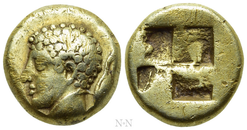 IONIA. Phokaia. EL Hekte (Circa 478-387 BC). 

Obv: Bare head of Hermes left, ...