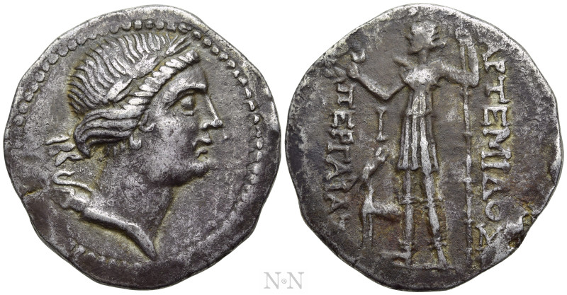 PAMPHYLIA. Perge. Tetradrachm (Circa 260-230 BC). 

Obv: Wreathed head of Arte...