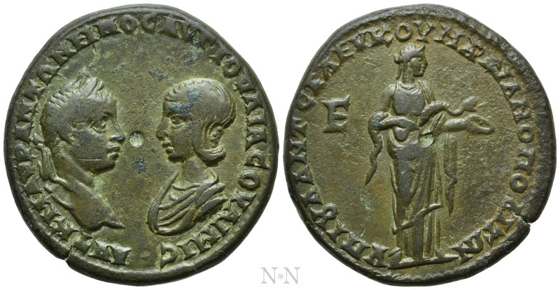 MOESIA INFERIOR. Marcianopolis. Elagabalus, with Julia Soaemias (218-222). Ae Pe...