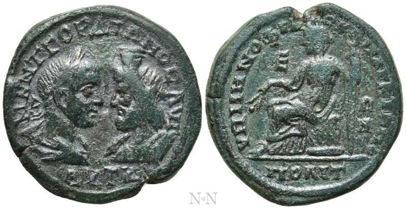 MOESIA INFERIOR. Marcianopolis. Gordian III (238-244), with Serapis. Ae Pentassa...