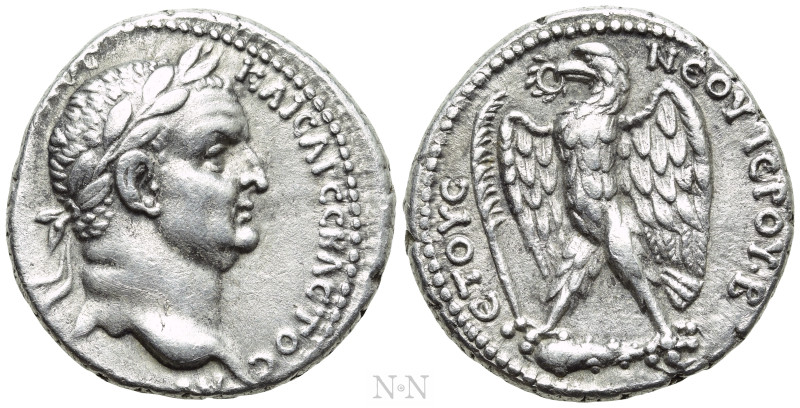 SELEUCIS & PIERIA. Antioch. Vespasian (69-79). Tetradrachm. Dated “Holy Year” 2 ...