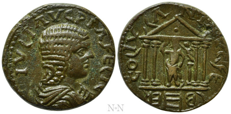 PHOENICIA. Berytus. Julia Domna (Augusta, 193-217). Ae. 

Obv: IVLIA AVG PIA F...