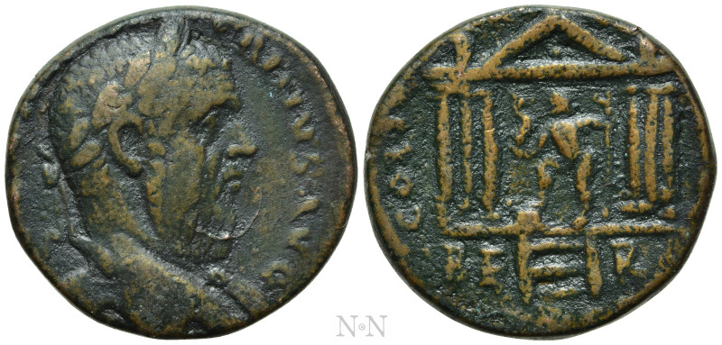 PHOENICIA. Berytus. Macrinus (217-218). Ae. 

Obv: IMP CAES MACRINVS AVG. 
La...